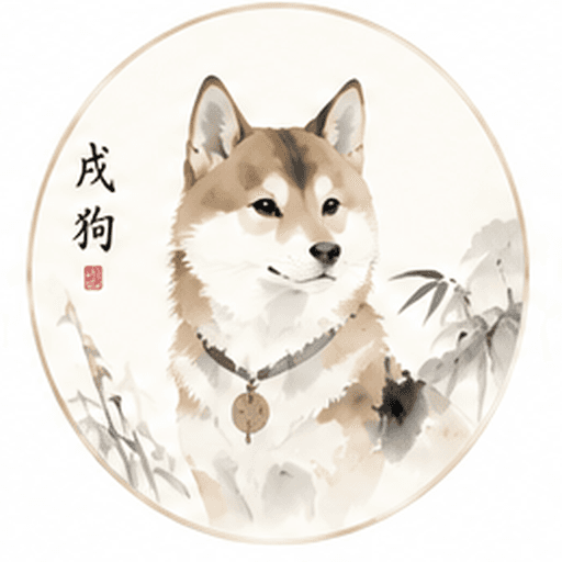 Dog Chinese zodiac animal icon