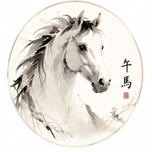 Horse Chinese zodiac animal icon