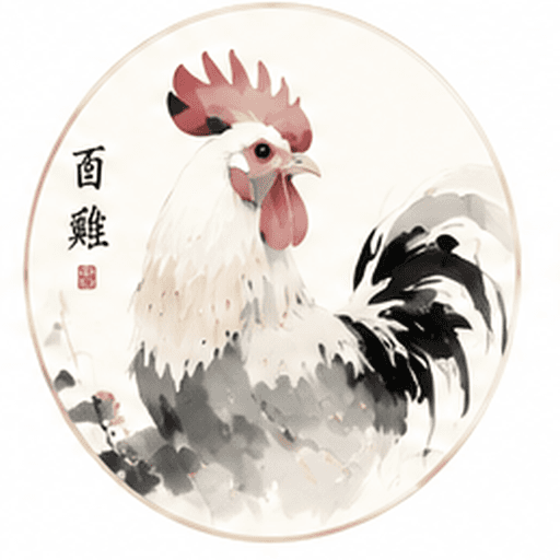Rooster Chinese zodiac animal icon
